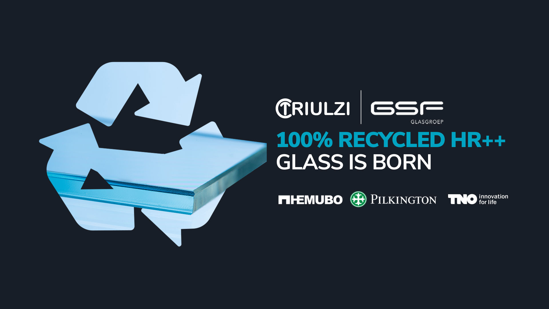 A world first: the 100% recycled HR++ Glass is born